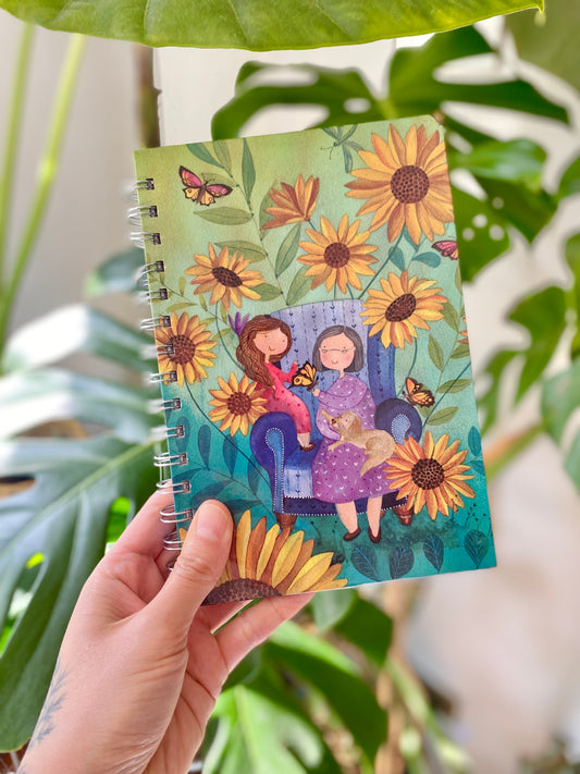 Cuaderno girasoles